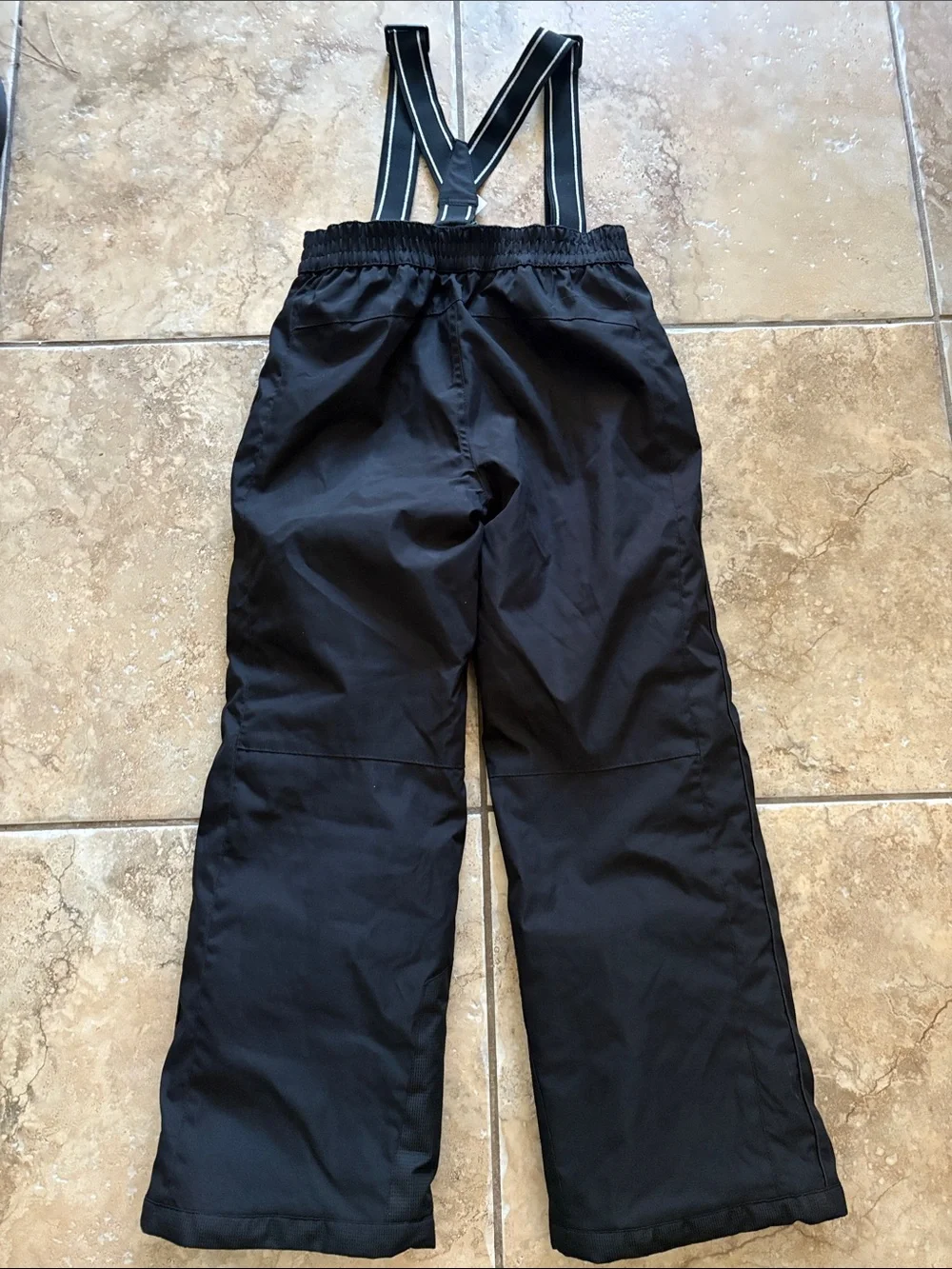Black Kids Gerry Snow pants with Striped Suspenders size medium-10/12